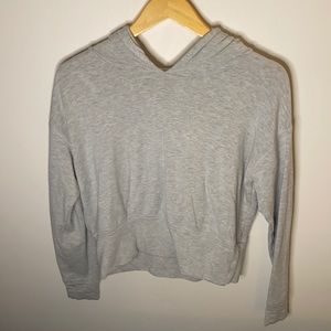 Offline by Aerie grey cropped hoodie